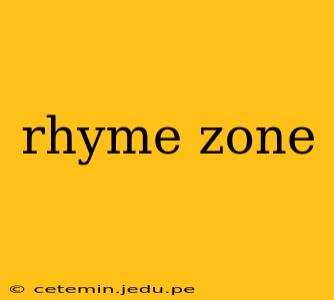 rhyme zone