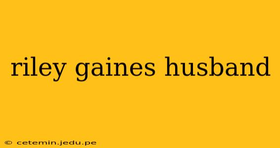 riley gaines husband