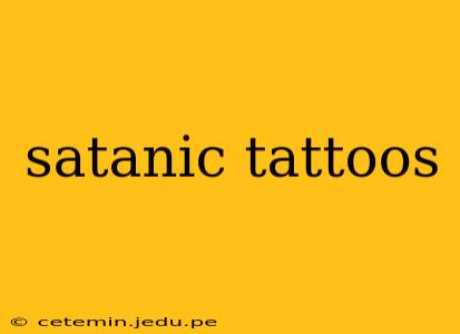 satanic tattoos