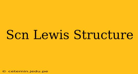 Scn Lewis Structure