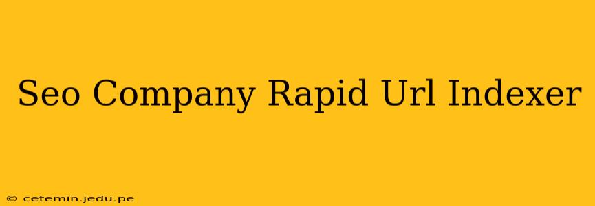 Seo Company Rapid Url Indexer