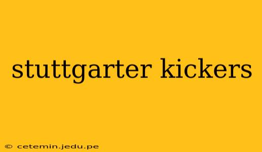 stuttgarter kickers