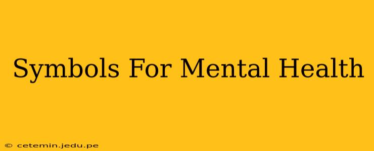 Symbols For Mental Health