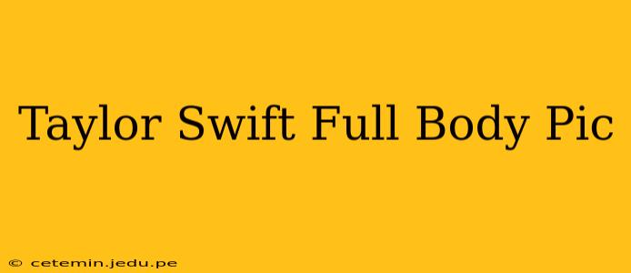Taylor Swift Full Body Pic