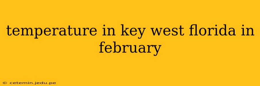 temperature in key west florida in february