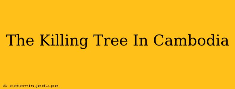 The Killing Tree In Cambodia