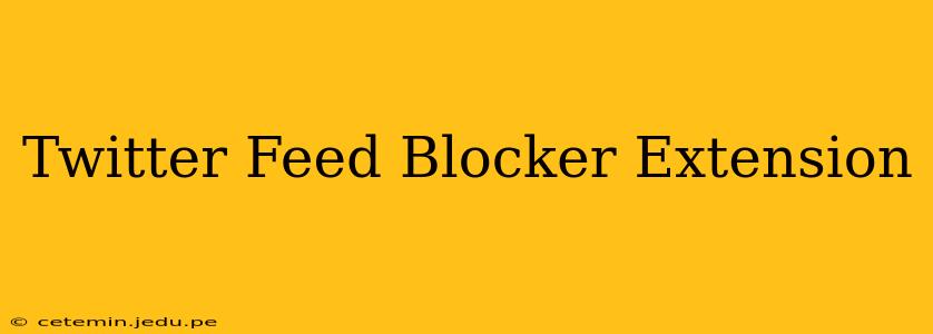 Twitter Feed Blocker Extension