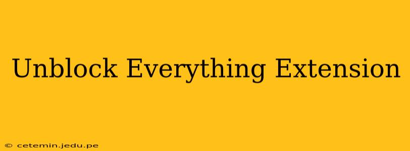 Unblock Everything Extension