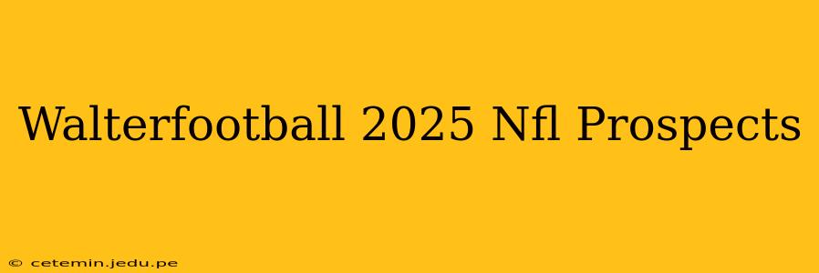 Walterfootball 2025 Nfl Prospects
