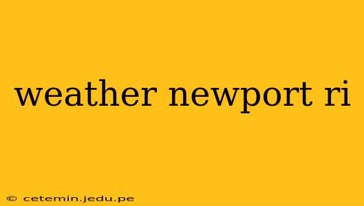 weather newport ri