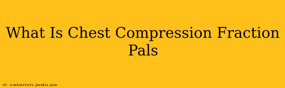 What Is Chest Compression Fraction Pals