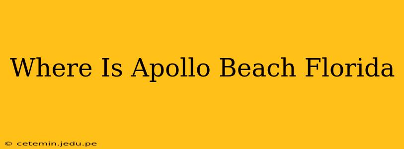 Where Is Apollo Beach Florida